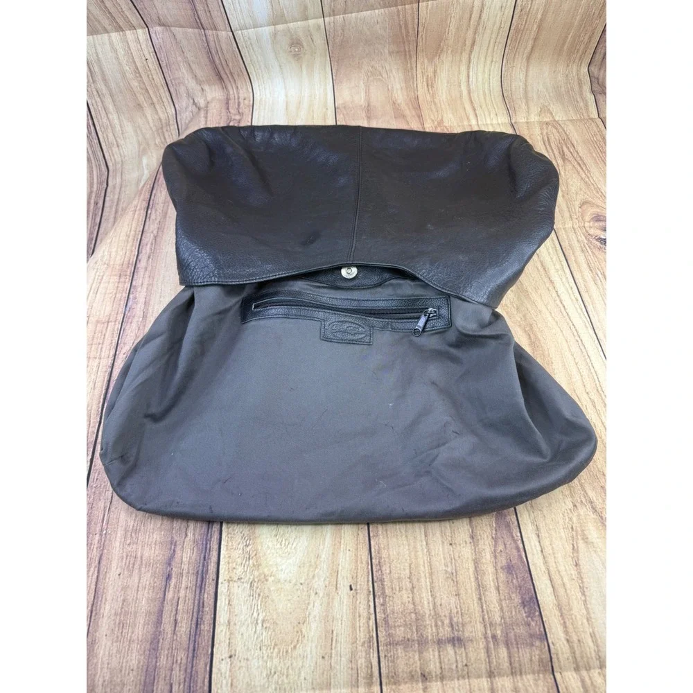 Onna Ehrlich Hobo Bag Large Black Pebbled Leather